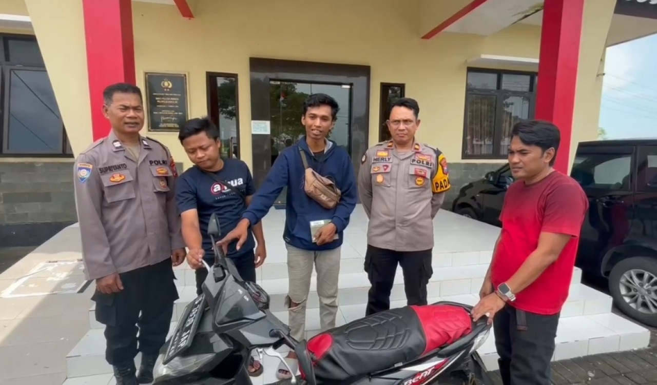 Digondol Maling ke Bangkalan, Polisi Kembalikan Motor Warga Surabaya