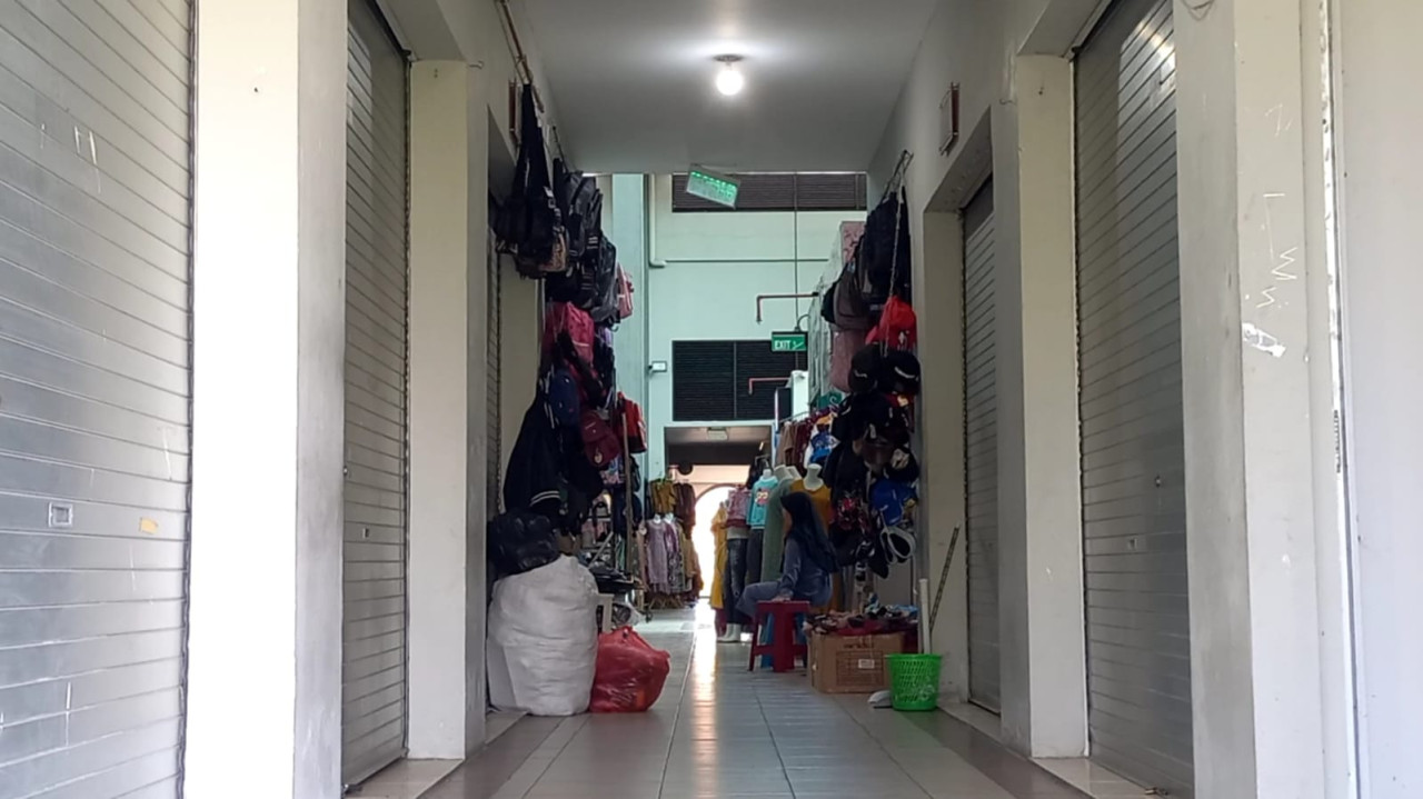 Pasar Pon Trenggalek, kondisi kios di pasar pon trenggalek. (Foto: Bramanta Pamungkas/jatimnow.com)