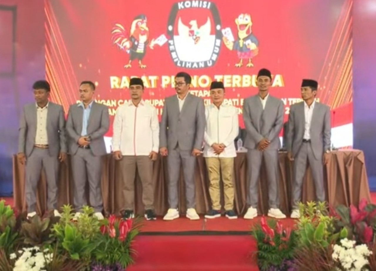 KPU Umumkan Penetapan Pasangan Lukman - Fauzan Pemenang Pilbup Bangkalan