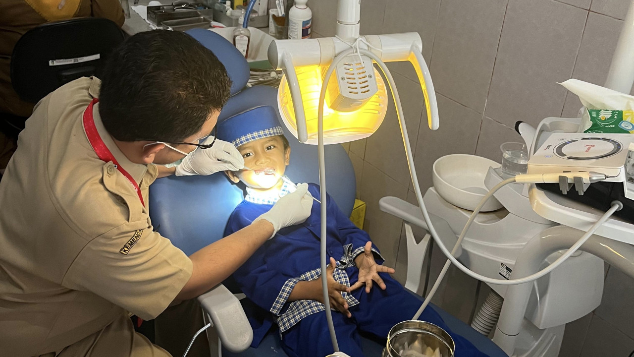 Simulasi Pemeriksaan Kesehatan Gratis. (Foto: Pemkab Kediri/jatimnow.com)