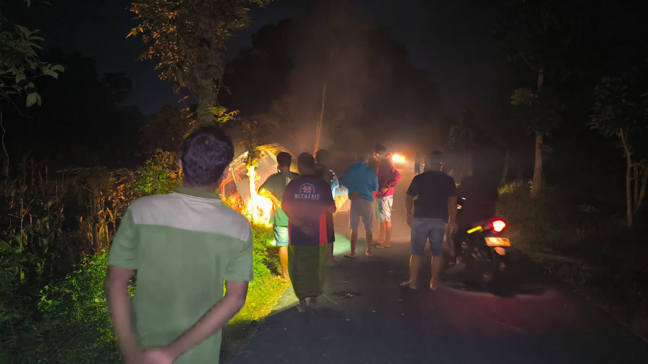 Situasi di TKP. (Foto: Polsek Umbulsari/jatimnow.com)