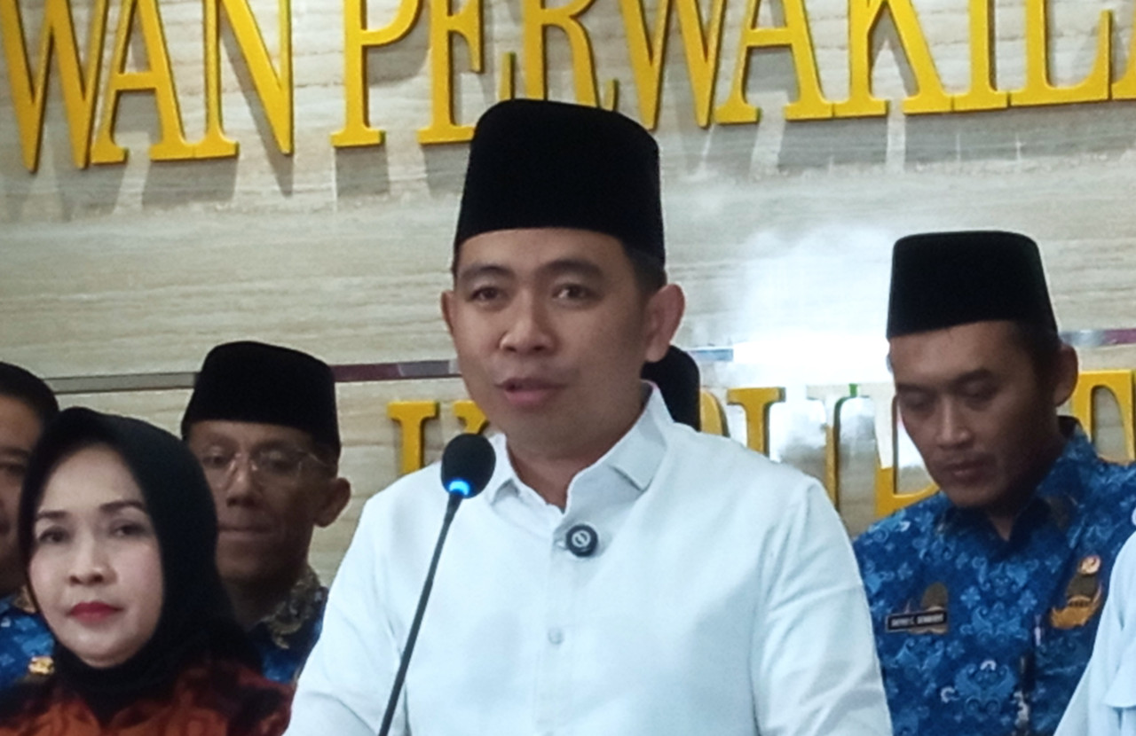 Gus Fawait saat press conference di Kantor DPRD Jember. (Foto: Sugianto/jatimnow.com)