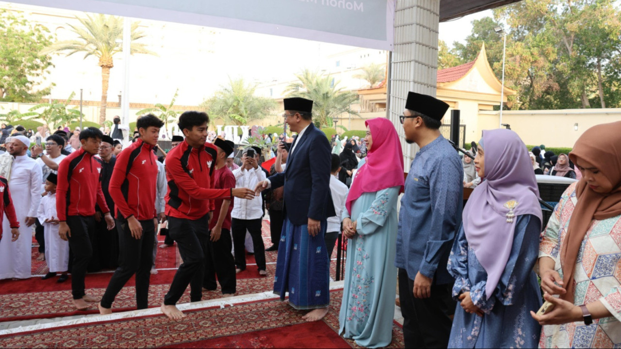 Perayaan Idulfitri di Jeddah. (Foto: Kemenag RI for jatimnow.com)