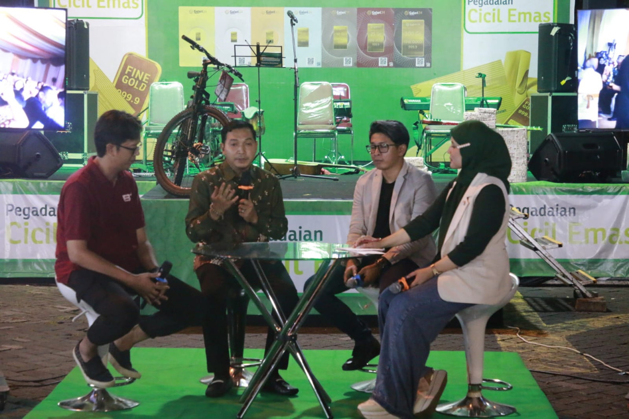 Wawali Madiun F Bagus Panuntun saat menjadi narsum Sharing Session Industri Event Live Music. (Foto: Diskominfo Kota Madiun)