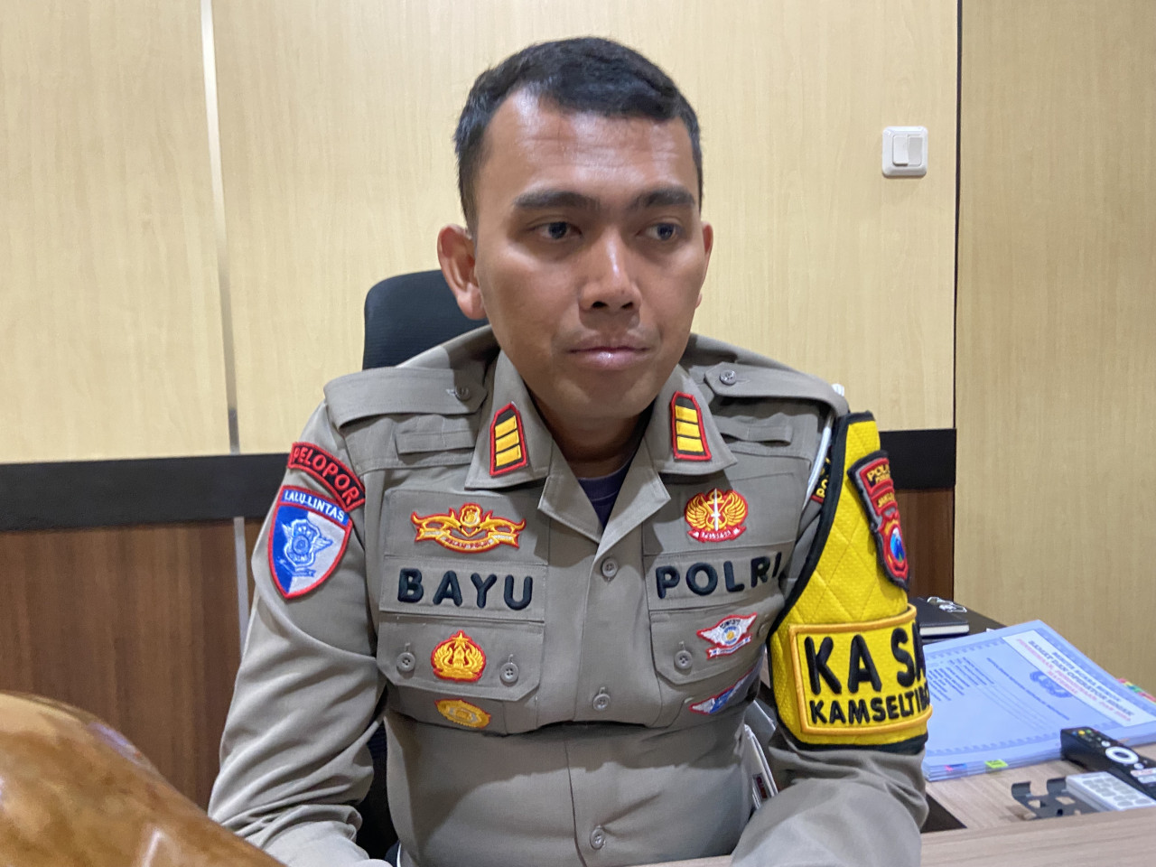 Kasatlantas Polres Ponorogo, AKP Bayu Pratama Sudirno. (Foto: Ahmad Fauzani/jatimnow.com)
