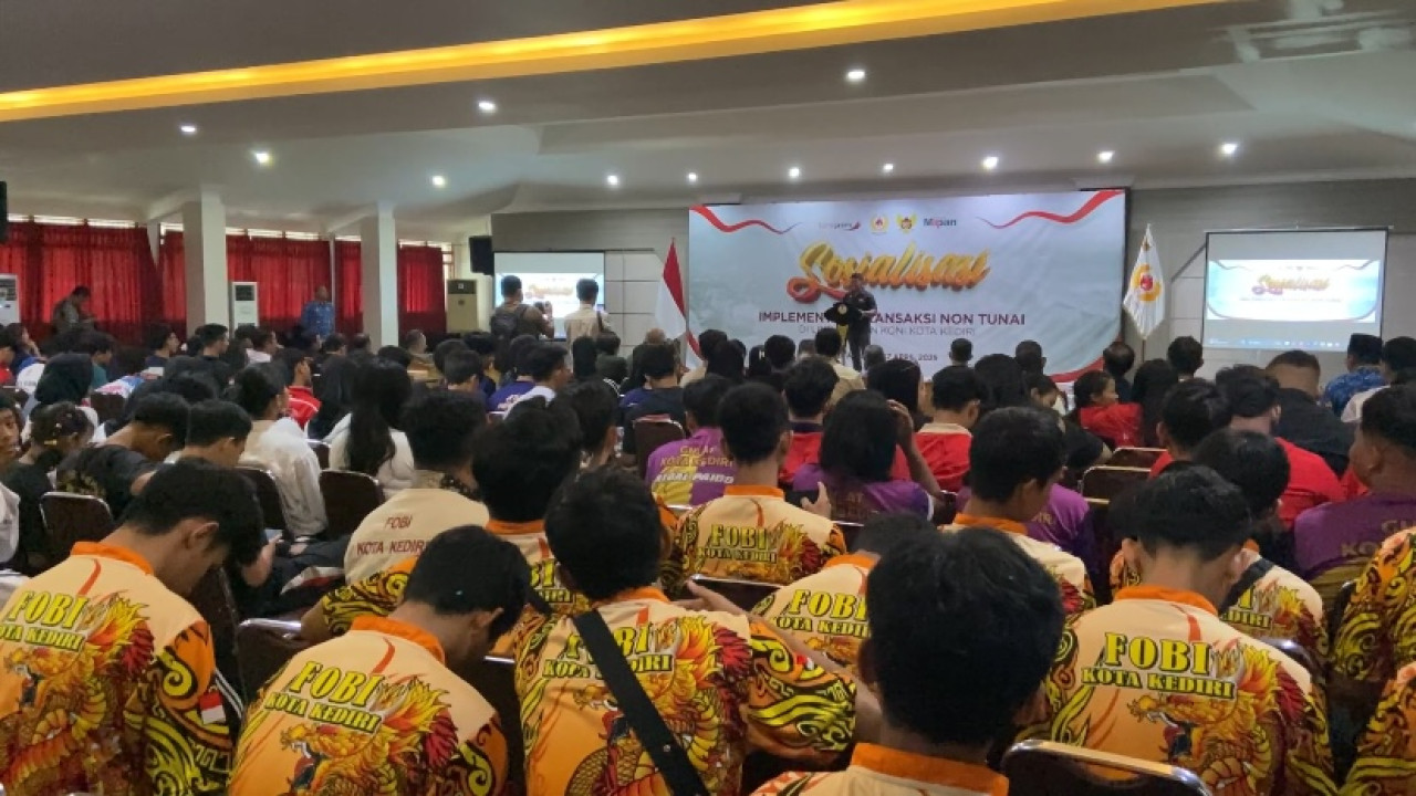 Sosialisasi implementasi transaksi non tunai KONI Kota Kediri. (Foto: Yanuar Dedy/jatimnow.com)