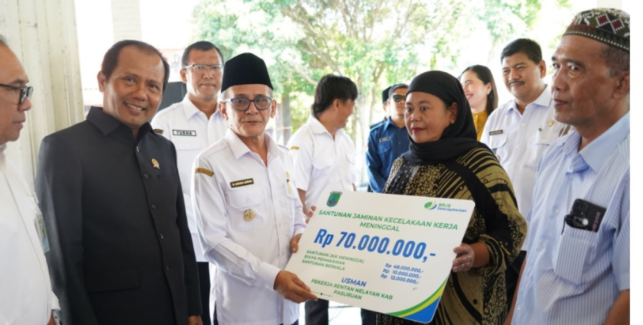 Wabup Pasuruan Daftarkan 1800 Nelayan jadi Peserta BPJS Ketenagakerjaan