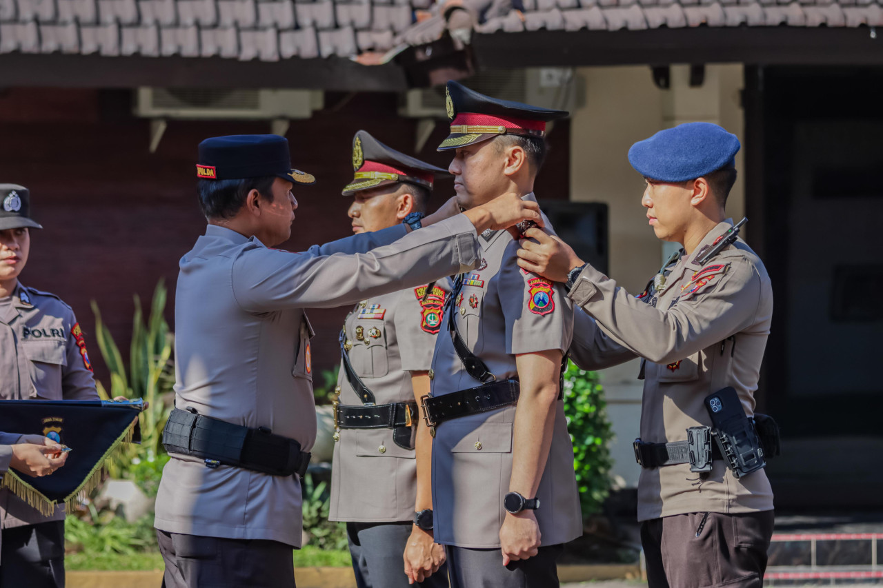 Kapolda Jatim pimpin Sertijab Kapolres Jember (Foto: Humas Polres Jember for jatimnow.com)