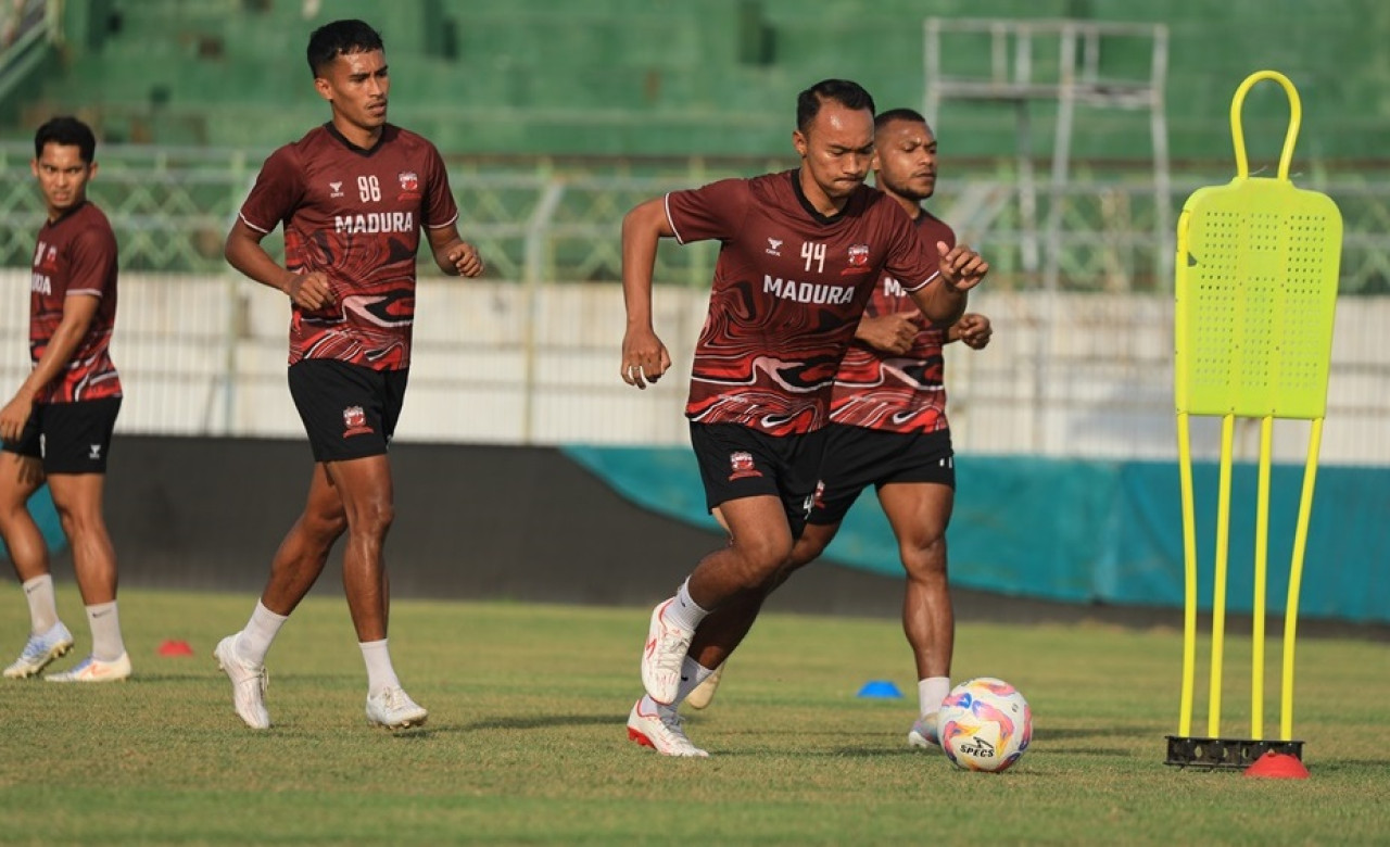 Skuat Madura United. (Foto: dok.  PT LIB)