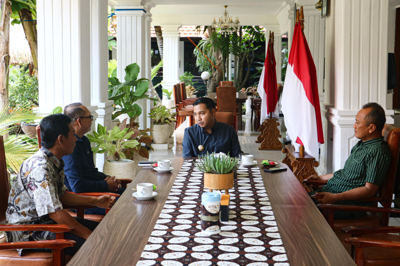 Pertemuan Wakil Wali Kota Madiun Bagus Panuntut dengan SEFTI. (Foto: Kominfo Kota Madiun)