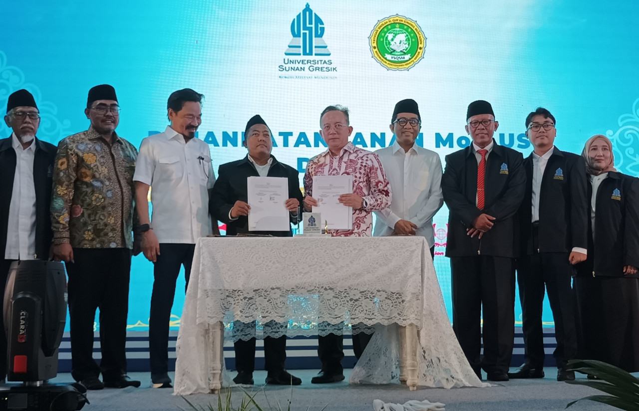 Acara peresmian Universitas Sunan Gresik. (Foto: Sahlul Fahmi/jatimnow.com)