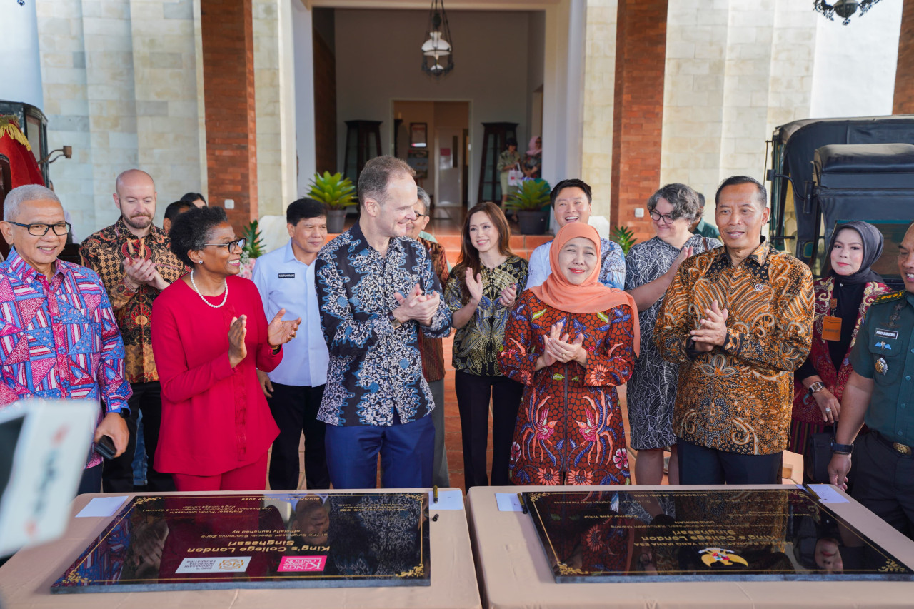 Peresmian Kings College London di Kek Singhasari (foto: Humas Pemprov Jatim for jatimnow.com)