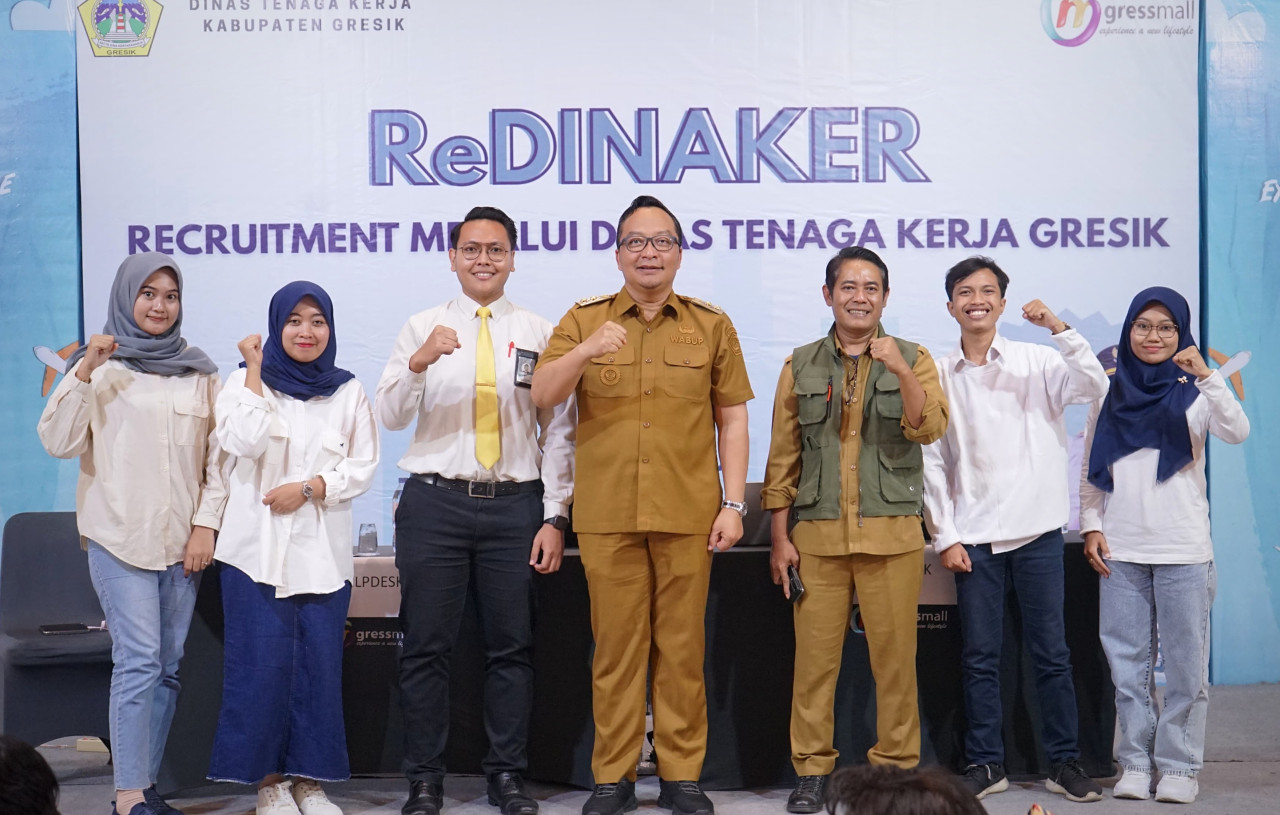Walk-In Interview Disnaker Gresik (foto: Sahlul Fahmi/jatimnow.com)