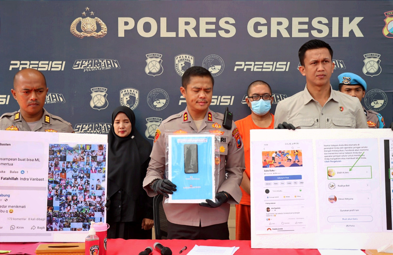Soal Grup Facebook Cinta Sedarah, Polres Gresik Beber Motif Pelaku