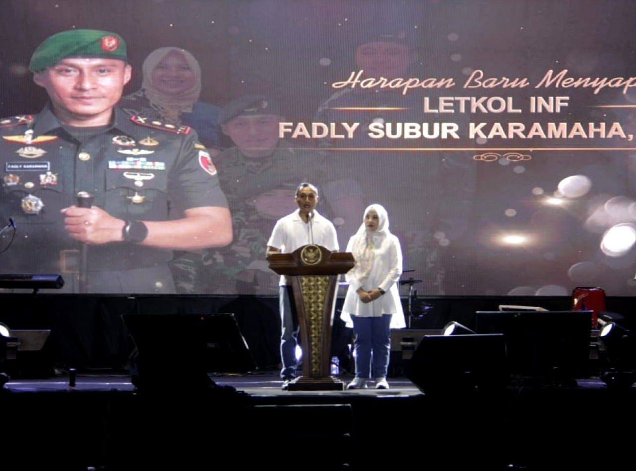 Acara lepas sambut Komandan Kodim 0817 Gresik. (Foto: Diskominfo Gresik/jatimnow.com)