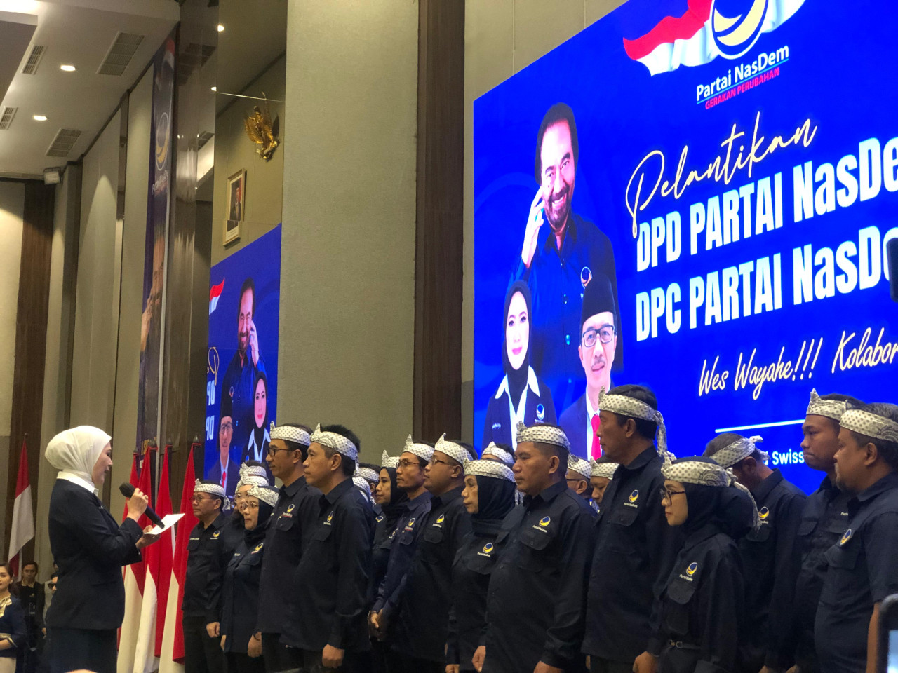 Prosesi pelantikan (foto: Rizki/jatimnow.com)