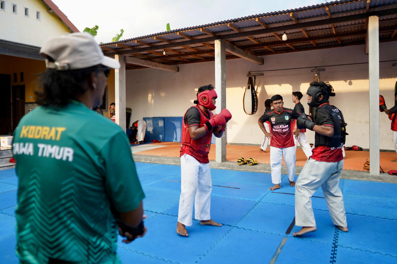 Latihan cabor Kodrat KONI Kabupaten Kediri. (Foto: Pemkab Kediri/jatimnow.com)