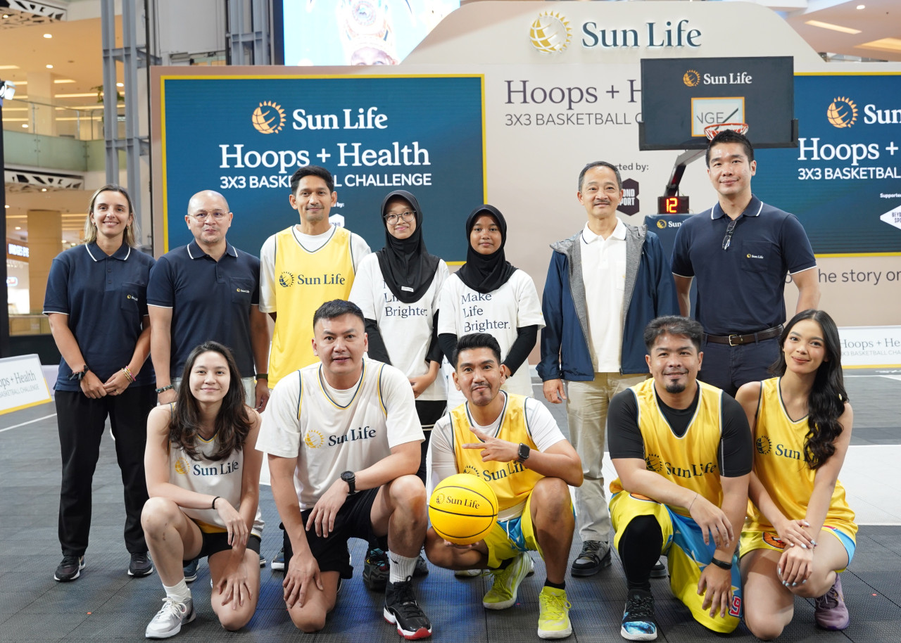 Beyond Sport menggelar Sun Life Hoops+Health 3X3 Basketball Challenge (foto: Sun Life for jatimnow.com)