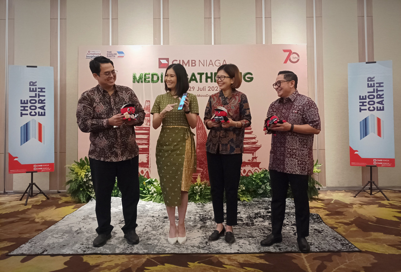 Foto: Acara media gathering CIMB Niaga di Gresik. (Sahlul Fahmi/jatimnow.com)