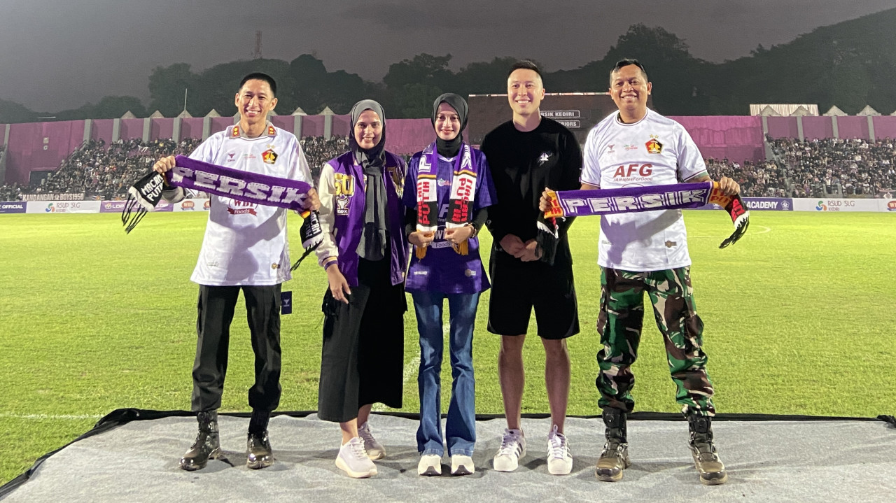 Arthur Irawan bersama Wali Kota Kediri, Dandim 0809 dan Kapolres Kediri Kota. (Foto: Yanuar Dedy/jatimnow.com)