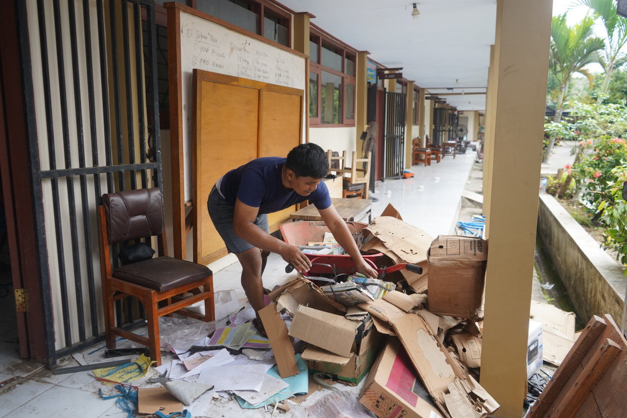 Foto: Gedung BLK Trenggalek mulai dikosongkan untuk sekolah rakyat (Prokopim Trenggalek/ jatimnow.com)
