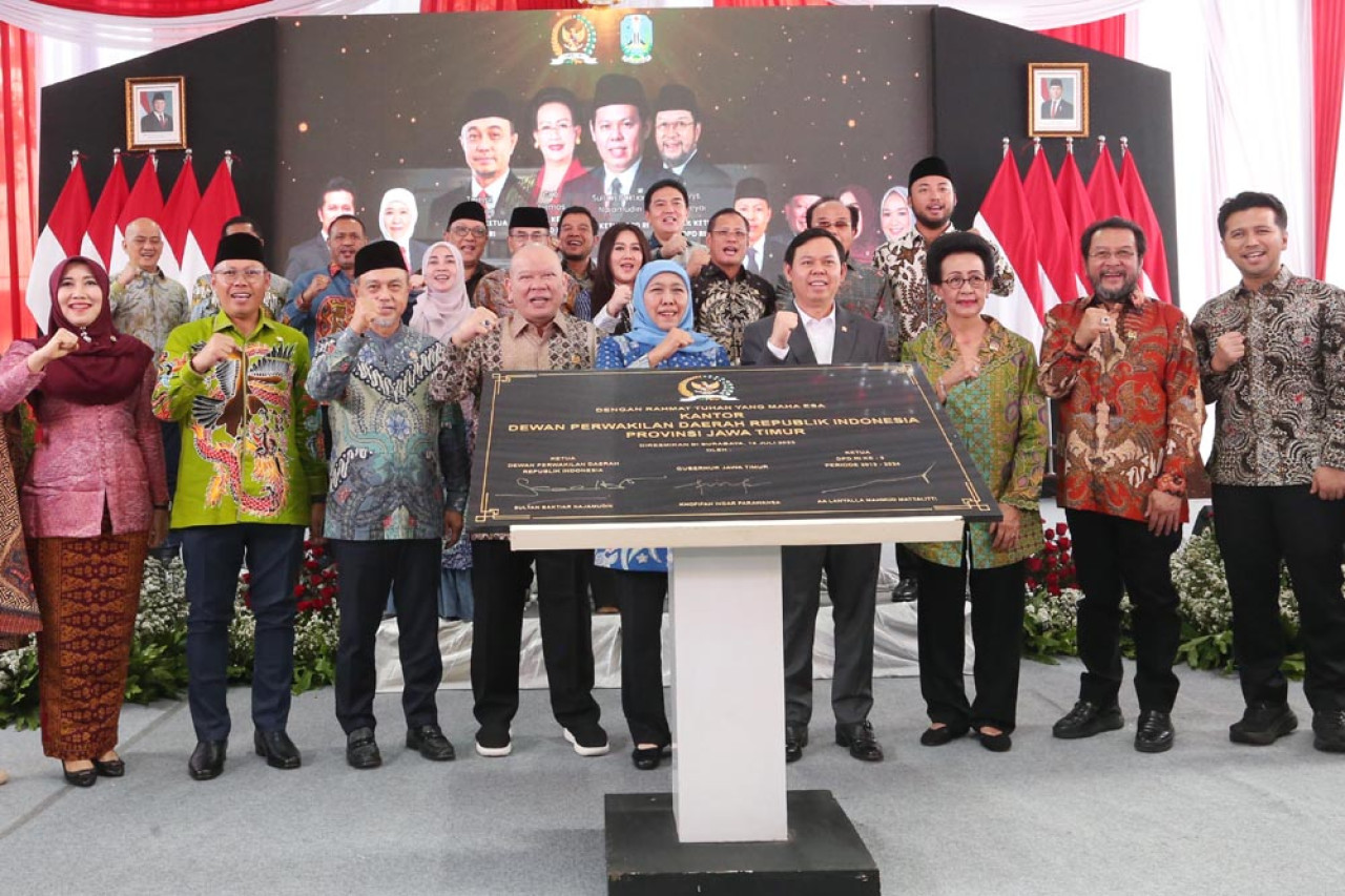 Kantor DPD RI Jatim Resmi Dibuka, Gubernur Khofifah Dorong Sinergi Daerah-Pusat