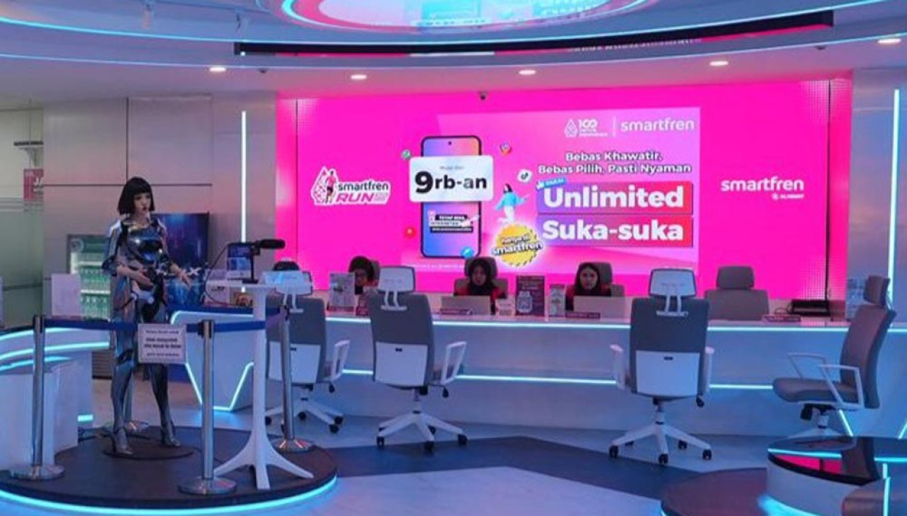 Suasana Layanan Pelanggan Smartfren di Galeri Smartfren. Foto: Dokumentasi XLSMART