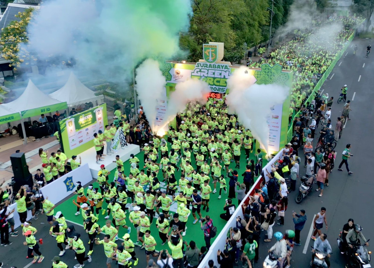 Event lari Green Force Run 2025 di Surabaya. (Foto: GFR Official)