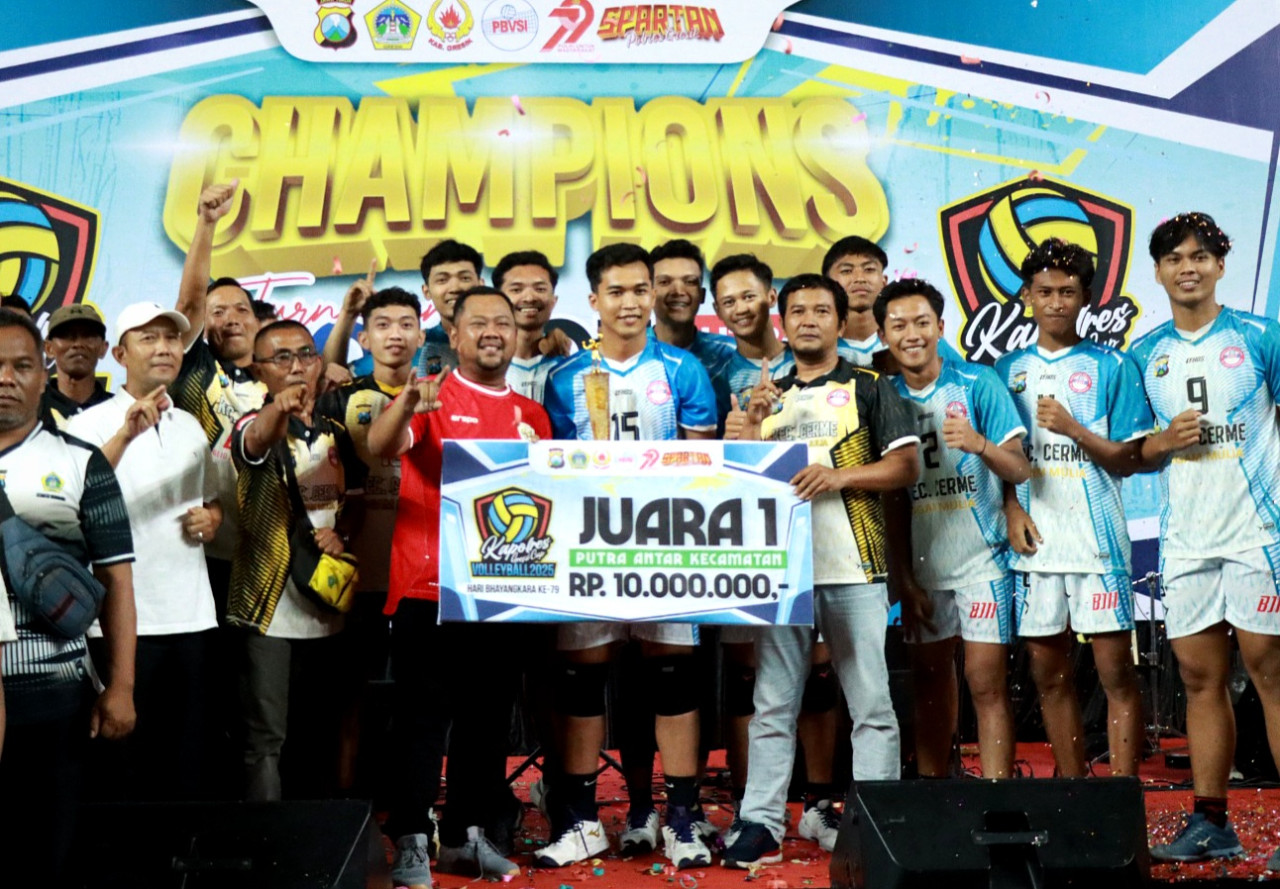 Turnamen Bola Voli Kapolres Gresik Cup 2025 Selesai, Berikut Daftar Juaranya