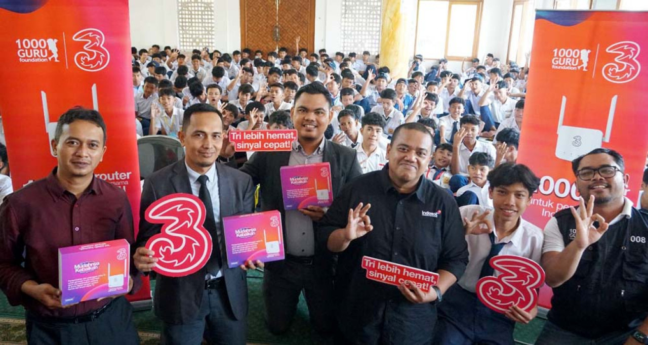 Tri mengajak pelanggan berkontribusi dalam program Sedekah Kuota untuk memperluas akses internet bagi pelajar di wilayah terpencil. Foto: IOH for jatimnow.com