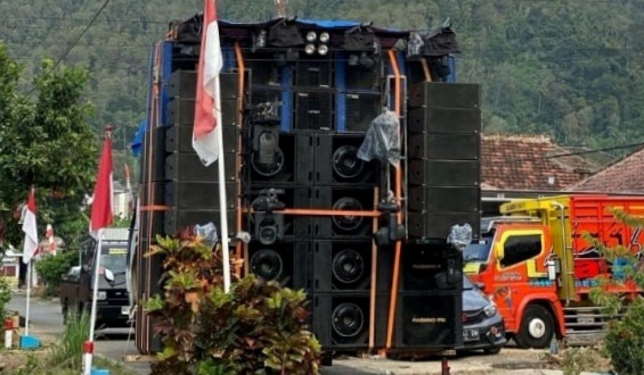 Foto: Ilustrasi Sound horeg. (Humas Polres Gresik/jatimnow.com)
