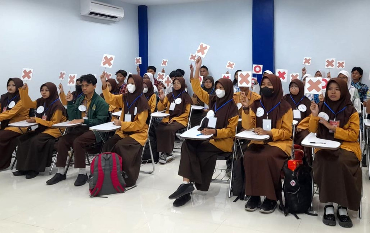 Keseruan Japan Fun Festival (JFF) di Unitomo tahun lalu. Foto: Panitia for JatimNow.com