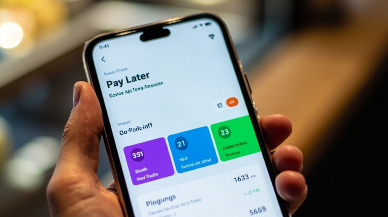 Paylater adalah layanan keuangan digital yang memungkinkan konsumen membeli barang atau jasa dengan sistem pembayaran cicilan jangka pendek. Foto/Generate AI images
