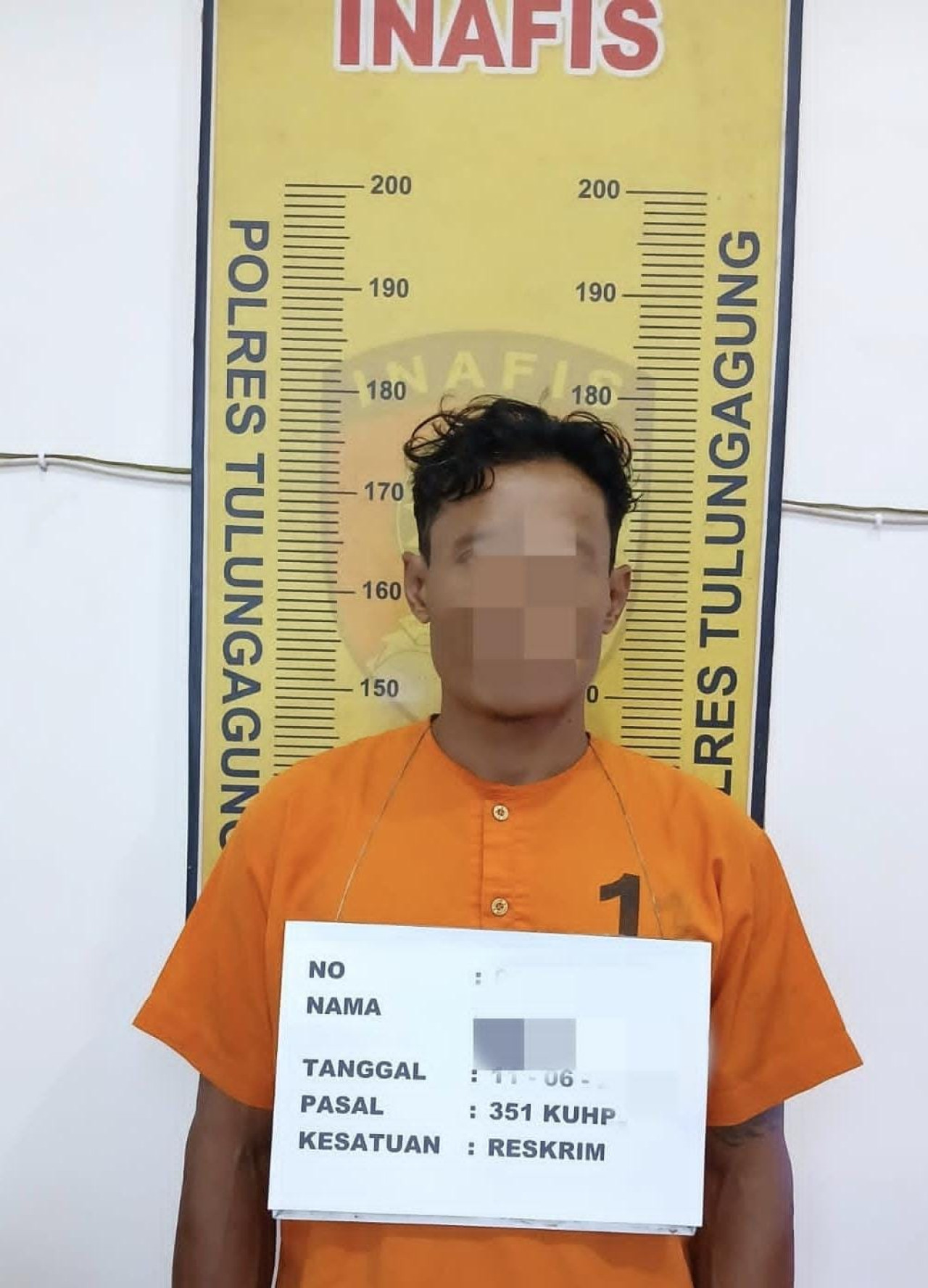 Tersangka pelaku penganiayaan di Tulungagung (Polres Tulungagung/jatimnow.com)