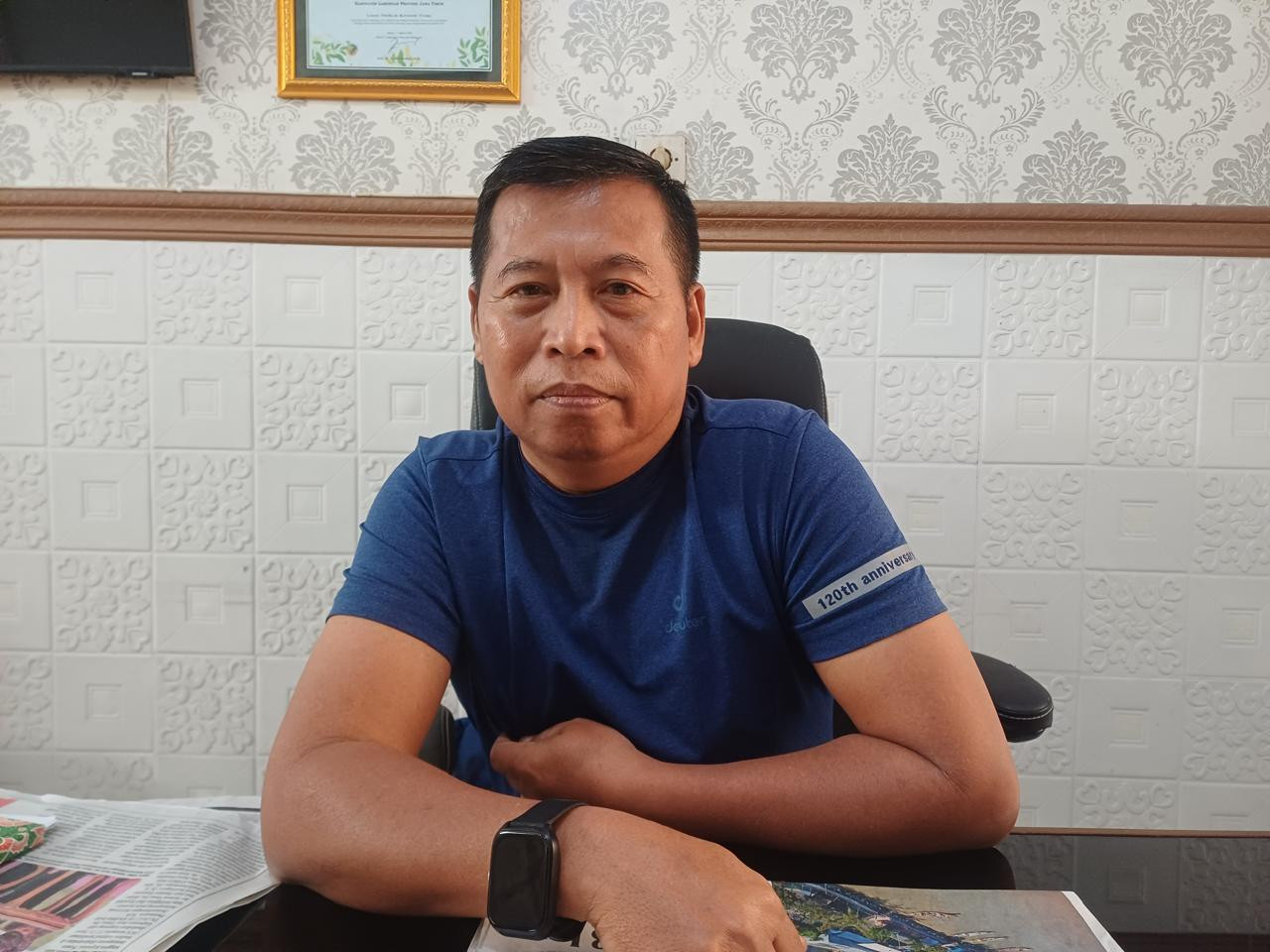 Lurah Sidoharjo Lamongan, Subakat. (Foto: Adyad Ammy Iffansah/jatimnow.com)