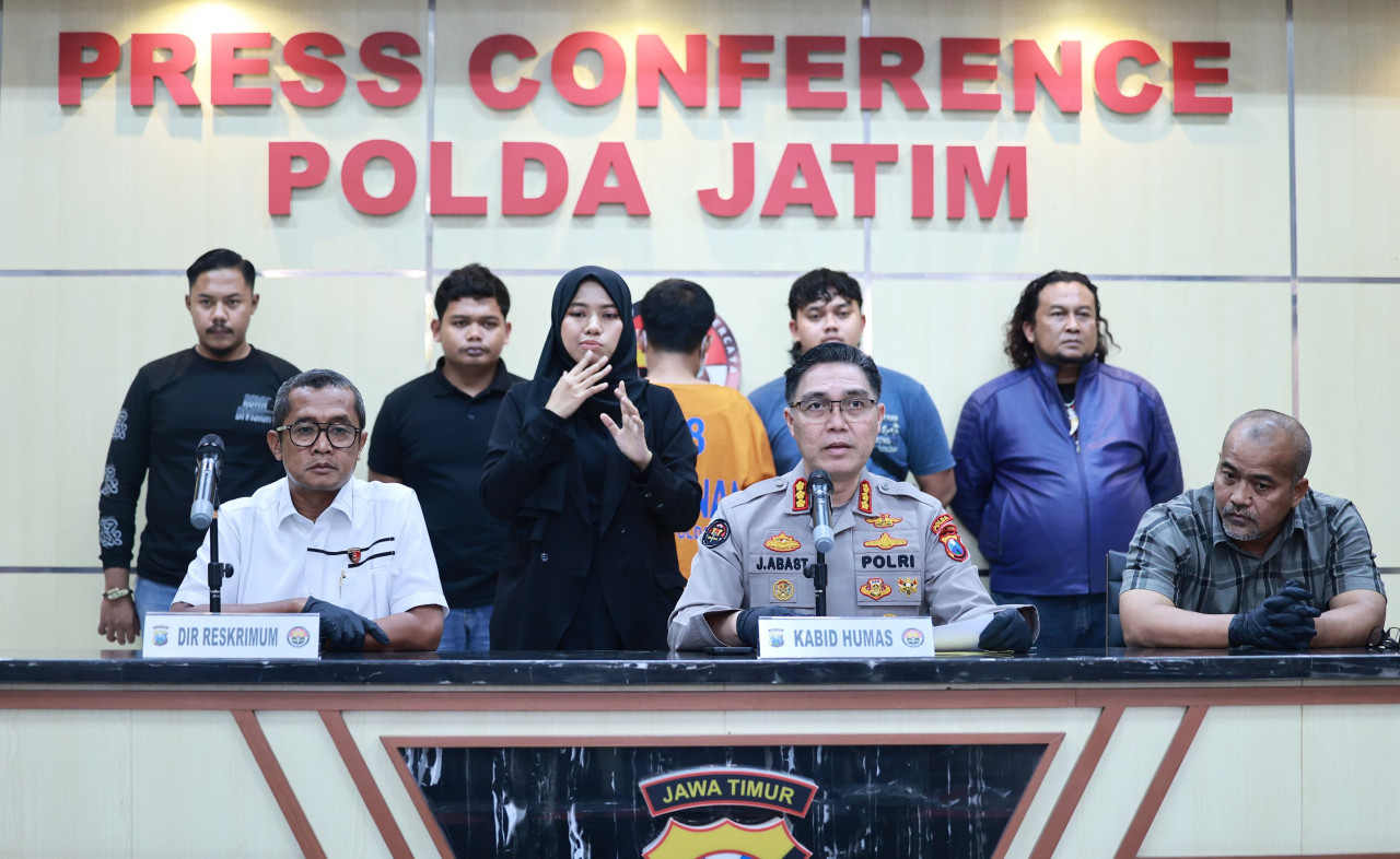 Rilis di Polda Jatim. (Foto: Polda Jatim/jatimnow.com)