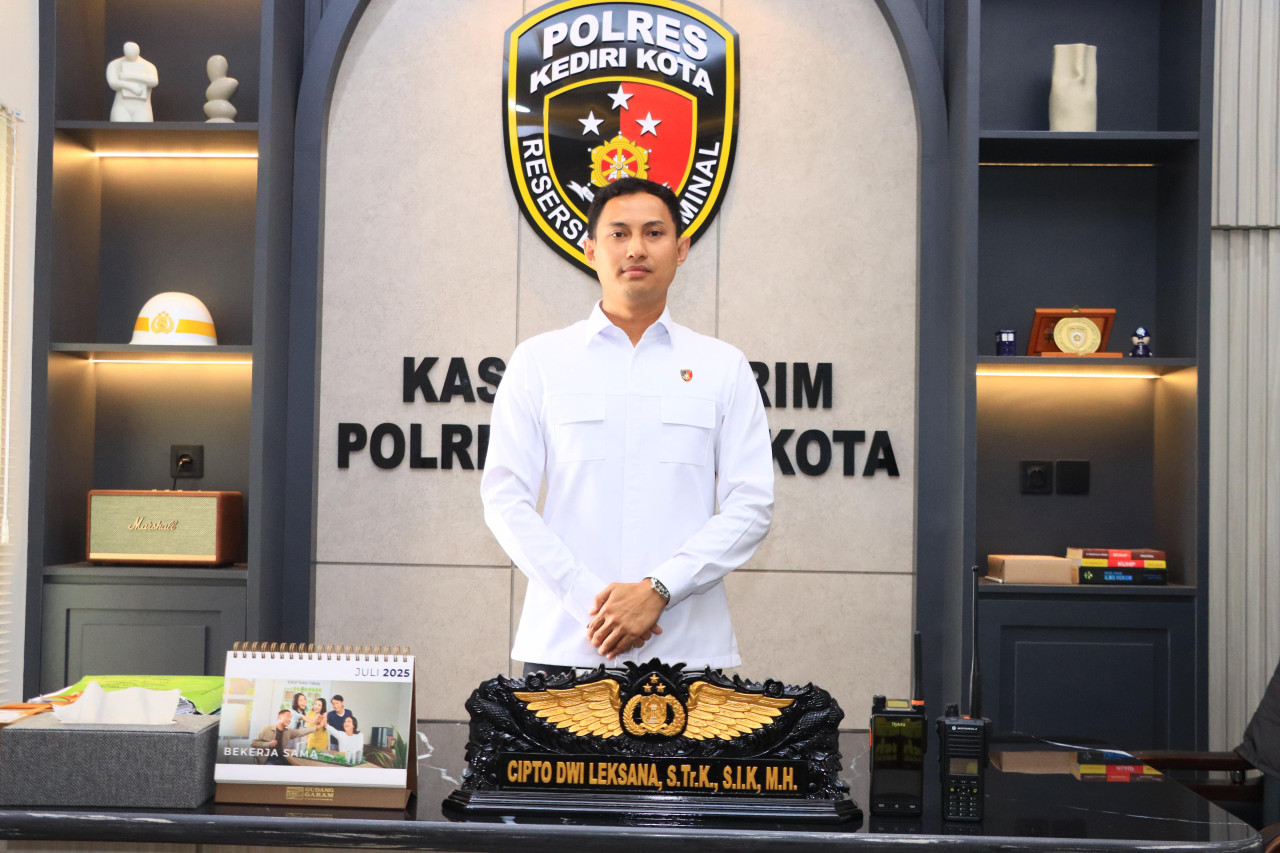 Kasatreskrim Polres Kediri Kota AKP Cipto Dwi Leksana. (Foto: Polres Kediri Kota/jatimnow.com)