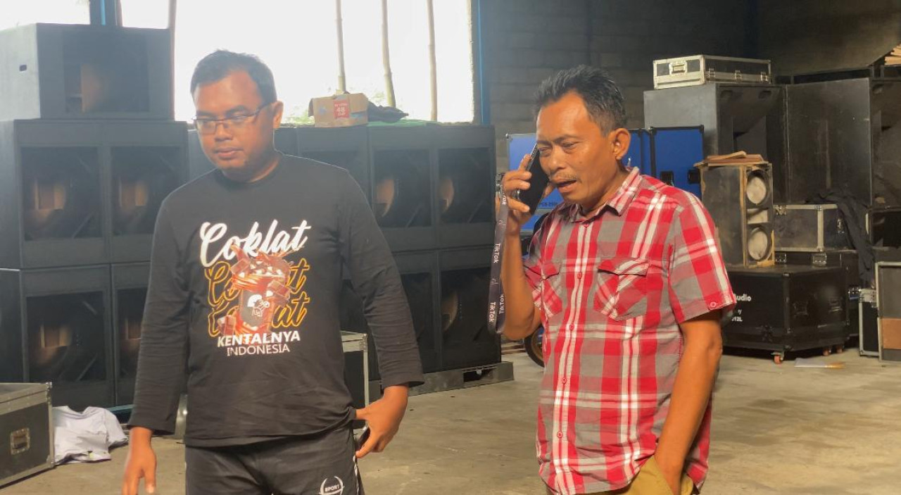 Foto: Pengusaha sound horeg di Blitar, Saiful (Bramanta/jatimnow.com)