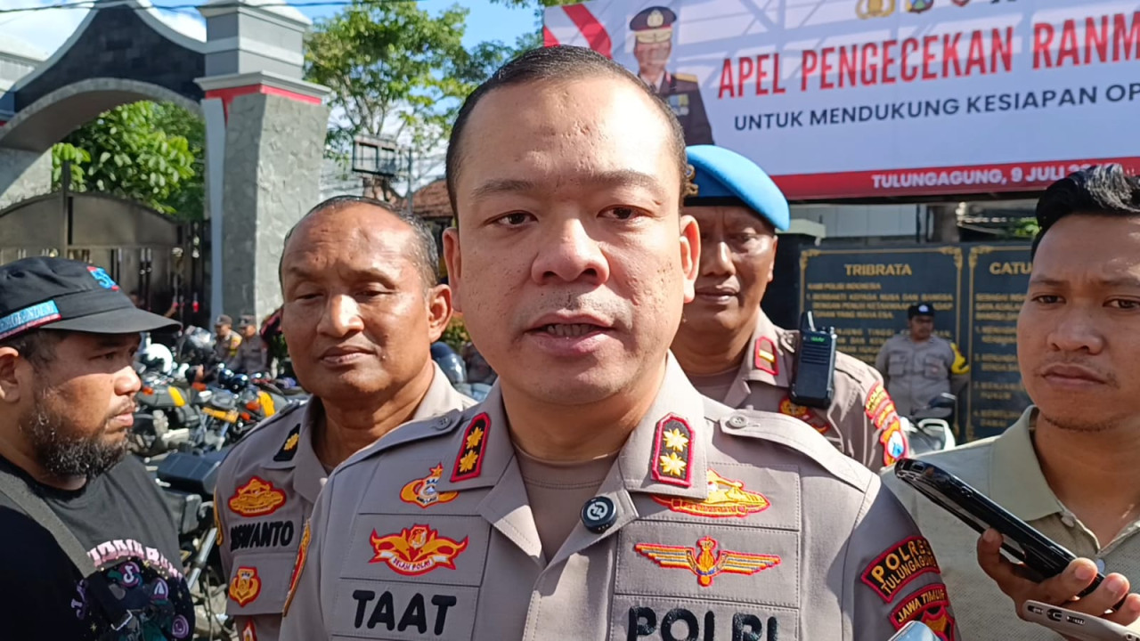Foto : Kapolres Tulungagung, AKBP M Taat Resdi (Bramanta/jatimnow.com)