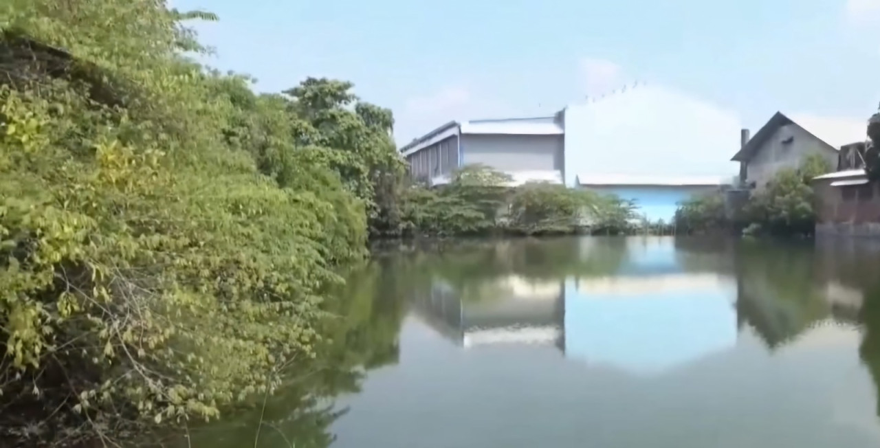 Telaga Mas di Kelurahan Jetis, Lamongan yang akan disulap jadi Unit Usaha Kopdes Merah Putih. (Foto : Adyad Ammy Iffansah/jatimnow.com)