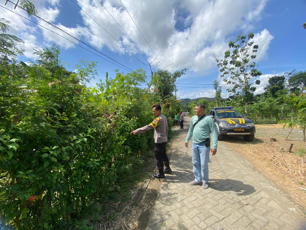 Foto : Polisi saat melakukan olah TKP di lokasi kejadian (Polres Tulungagung/jatimnow.com)