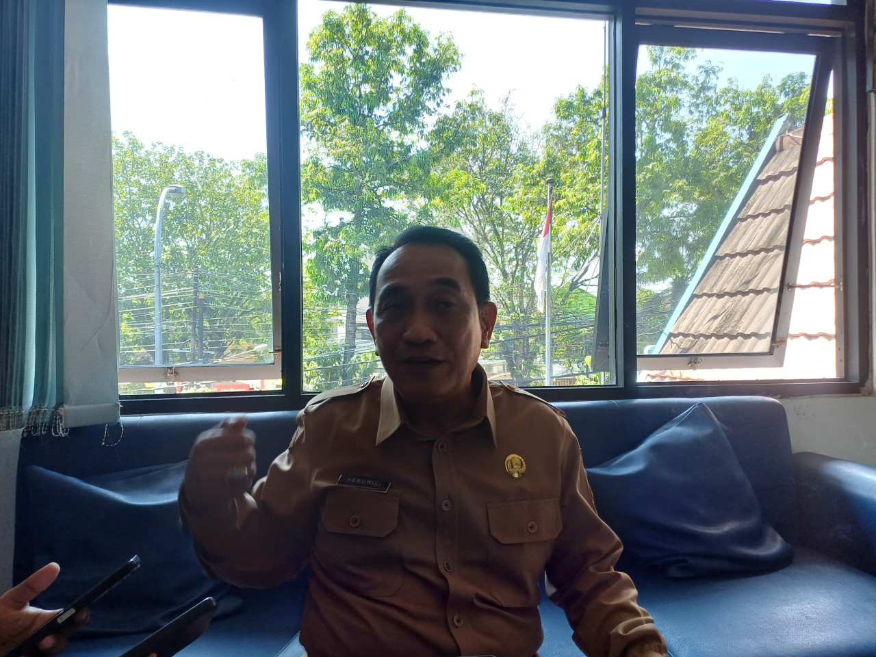 Plt Kadis PU Bina Marga Lamongan, Heruwidi. (Foto: Adyad Ammy Iffansah/jatimnow.com)