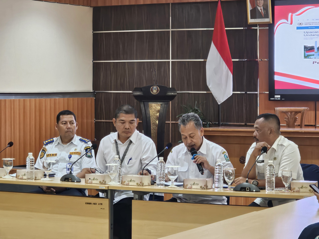 Pernyataan resmi Pemprov Jatim soal agenda HUT RI ke-80 (foto: Ni'am Kurniawan/jatimnow.com)