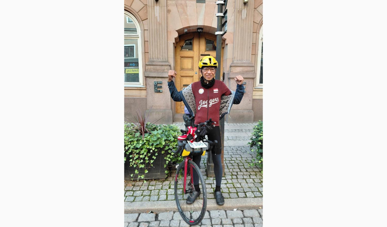 Arbelly Noor SH MM, alumnus Fakultas Hukum Universitas Airlangga, saat mengikuti event #Northcap4000K (Foto: Dok. Pribadi).