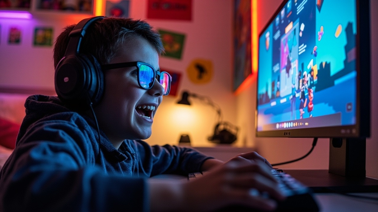 Seorang anak bermain Roblox. (Foto: Ilustrasi/superai)