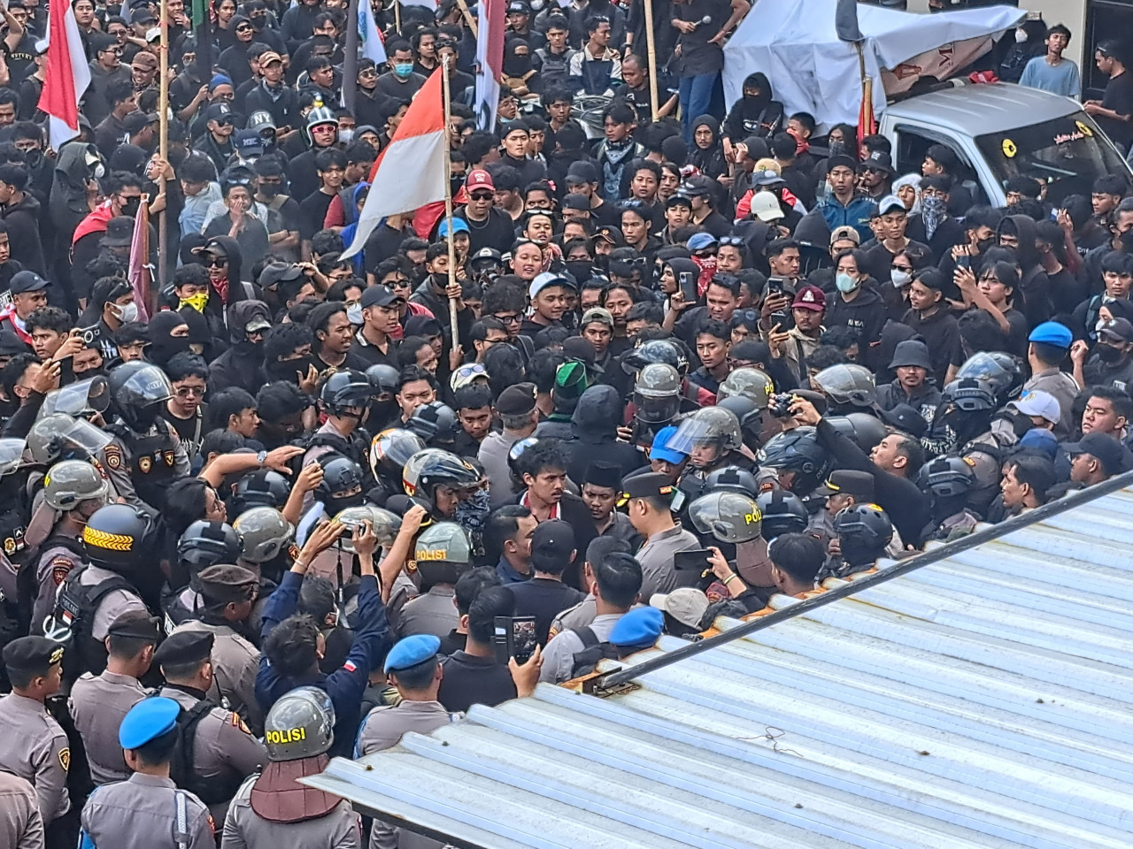 Aksi demonstrasi yang terhadi di Jember, Jatim (ilustrasi/jatimnow.com)