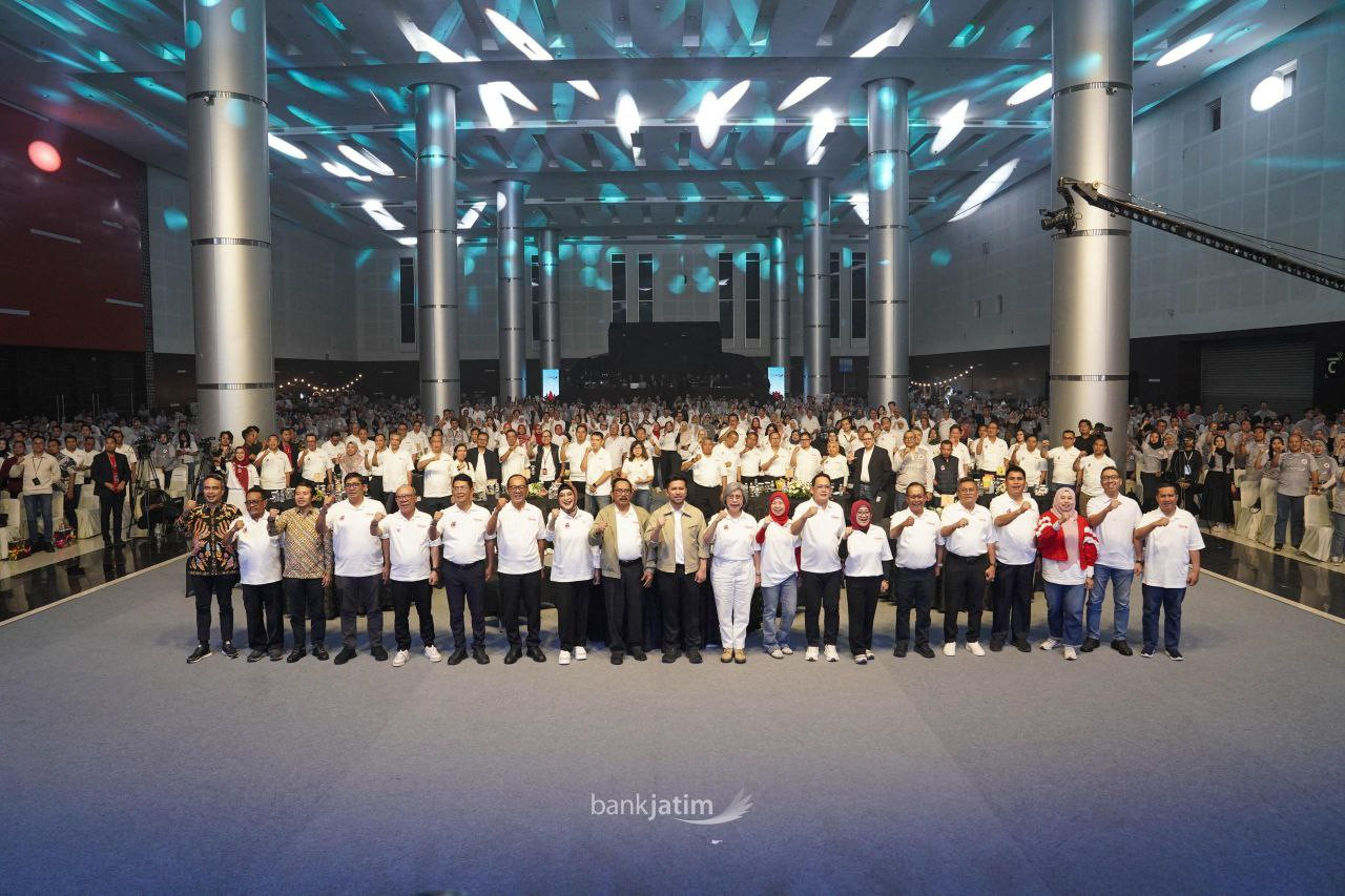 Foto: Perayaan  HUT Bank Jatim ke 64 yang berlangsung meriah (Bank Jatim/jatimnow.com)