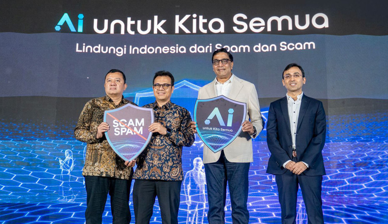 Peluncuran fitur Anti-Spam dan Anti-Scam berbasis kecerdasan buatan (AI) untuk melindungi pengguna dari penipuan digital. Foto: IOH for JatimNow.com