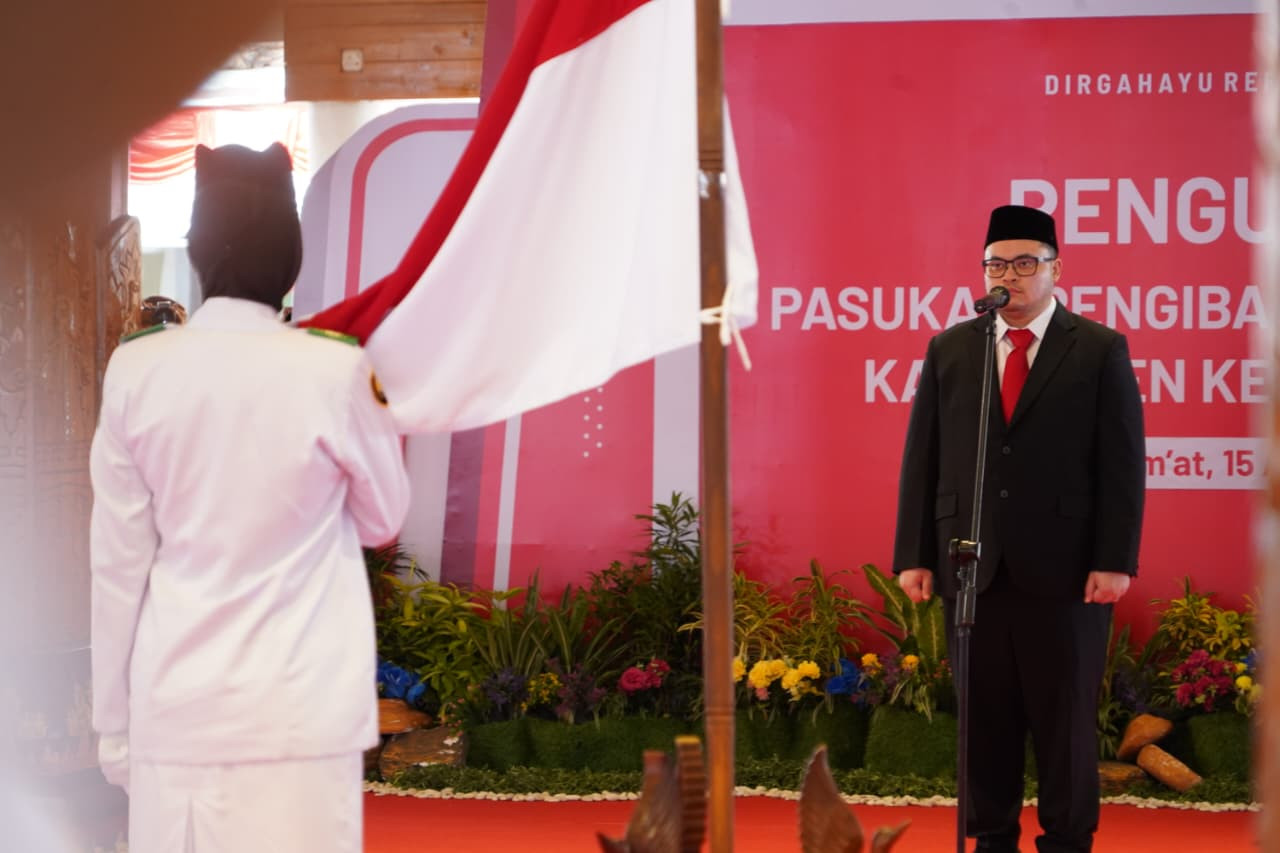 Mas Dhito Doakan Paskibraka Kabupaten Kediri Sukses Kibarkan Merah Putih