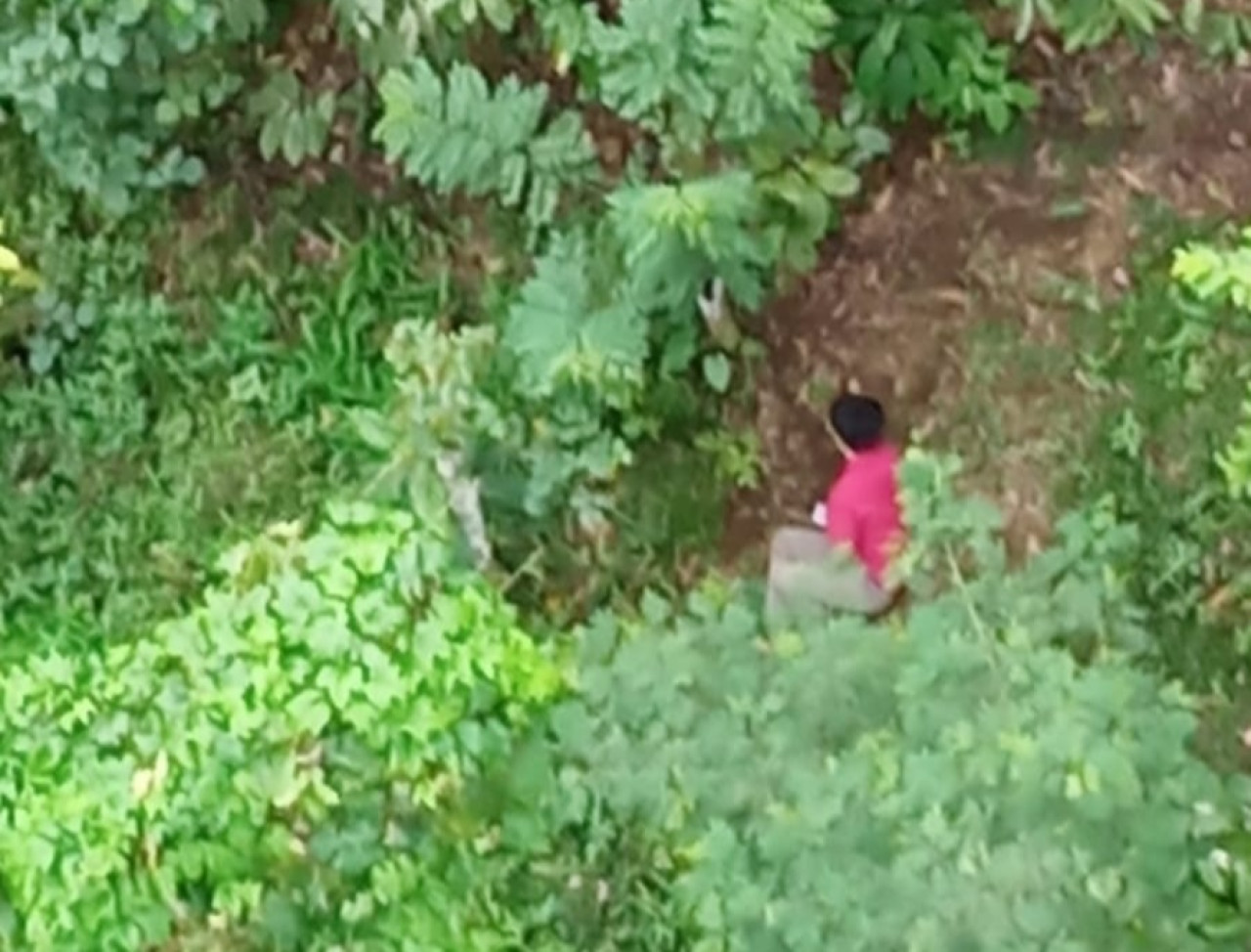 Kondisi korban saat melompat dari ketera api. (Foto: Ambang for jatimnow.com)